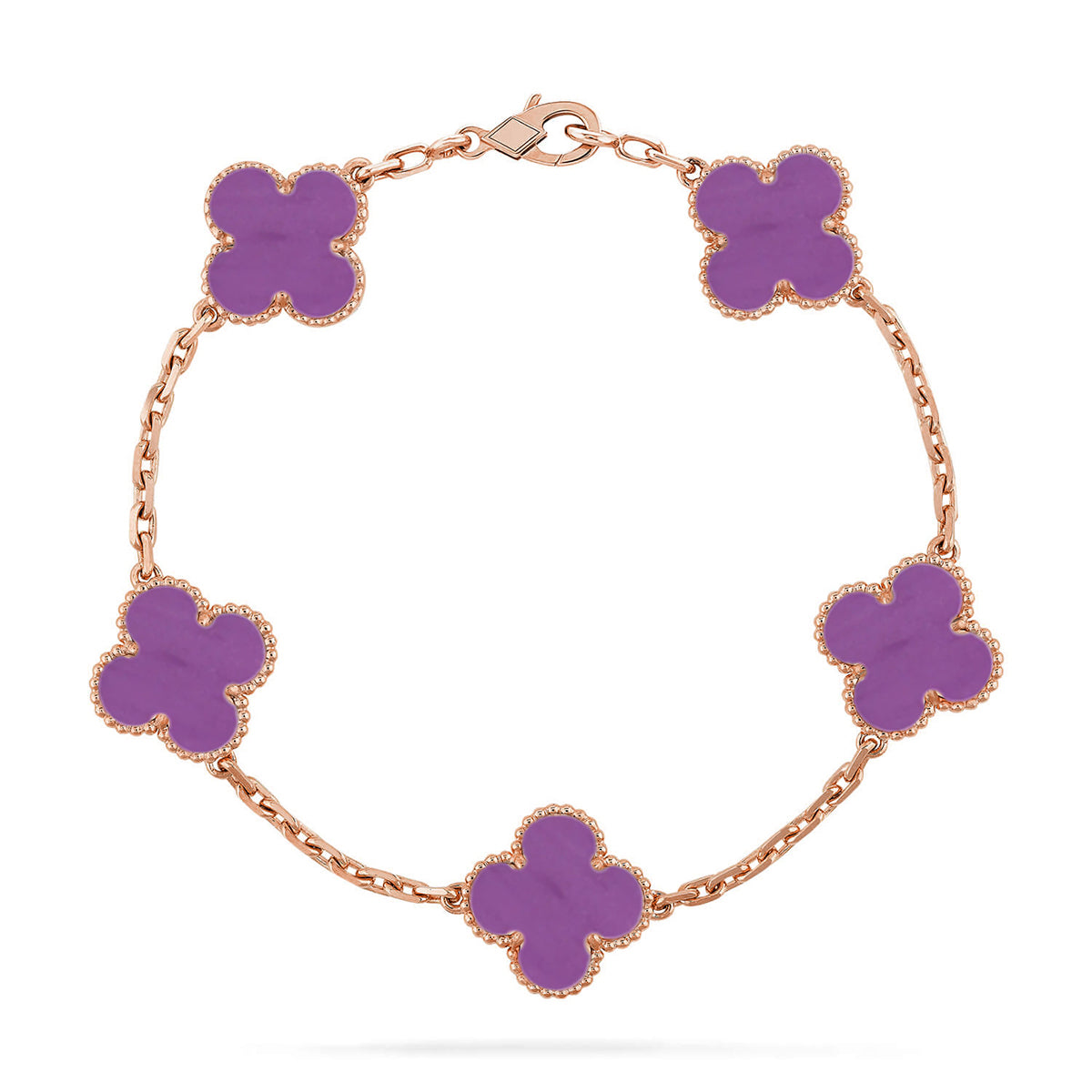 [Veyra Jewelry]New  CLOVER 5 MOTIF VIOLET BRACELET COLLECTION