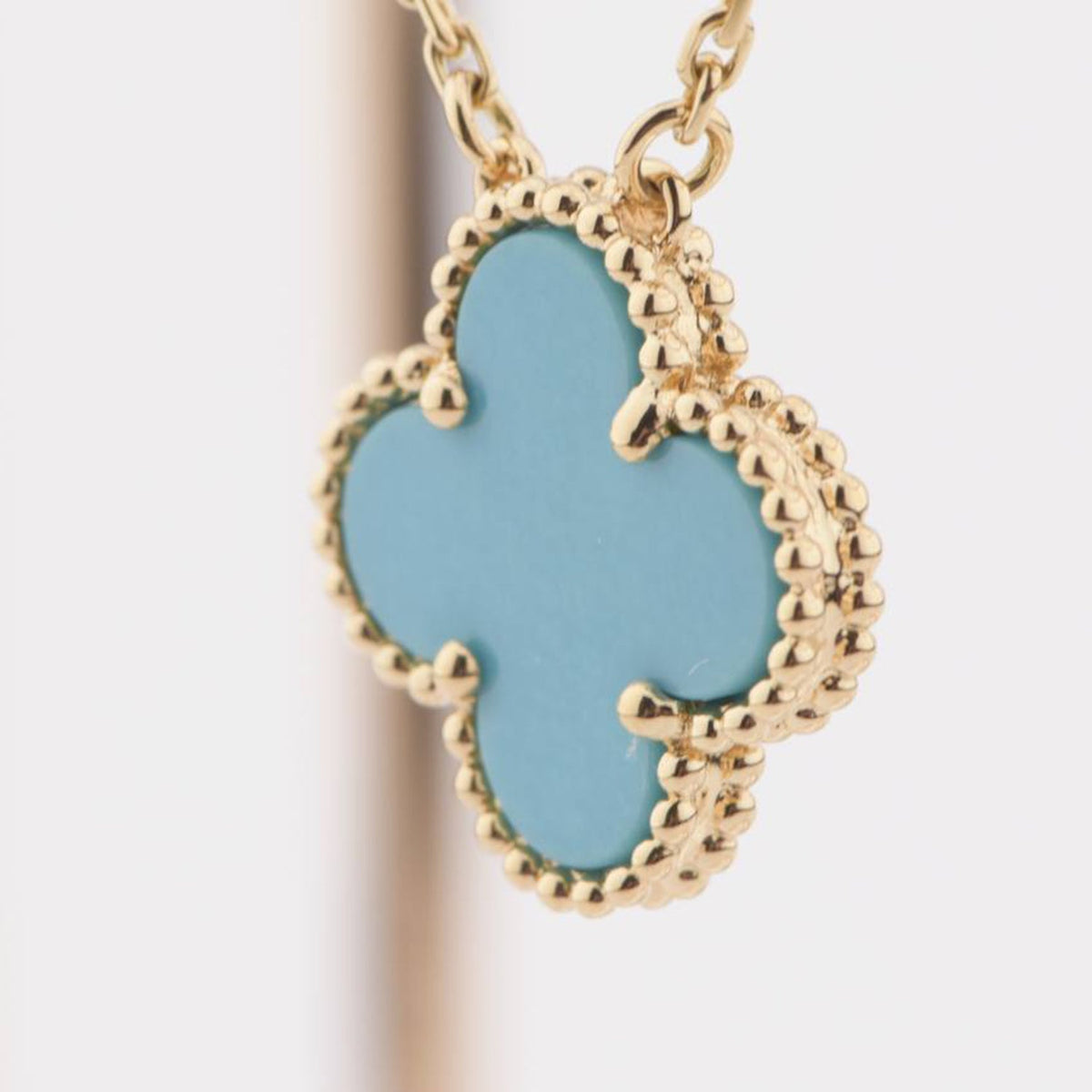 ¡®Veyra Jewelry¡¯CLOVER 15MM VINTAGE TURQUOISE NECKLACE