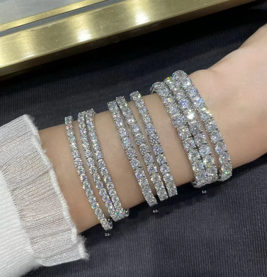 [Veyra Jewelry] TENNIS BRACELET WITH FULL DIAMOND SETTING