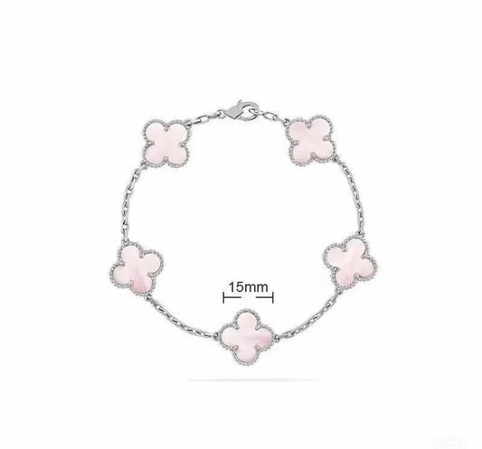 [Veyra JewelryLight Pink Braided Bracelet