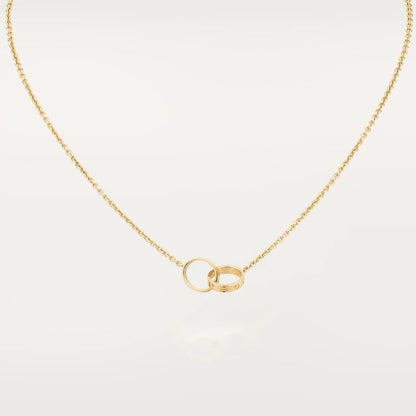 ¡®Veyra Jewelry¡¯LOVE NECKLACE DOUBLE RING GOLD