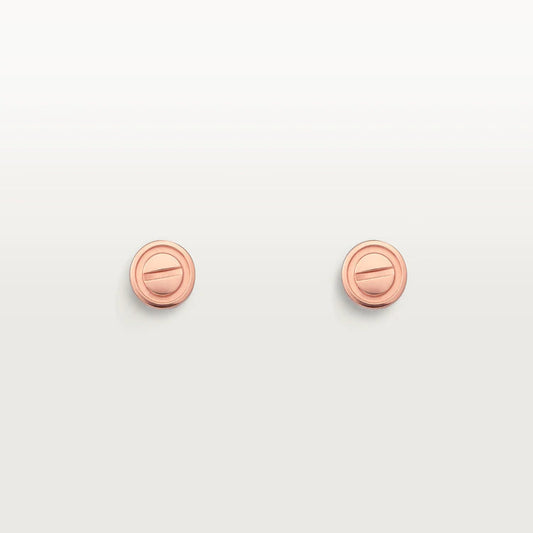 ¡®Veyra Jewelry¡¯LOVE EARRINGS PINK GOLD 10MM