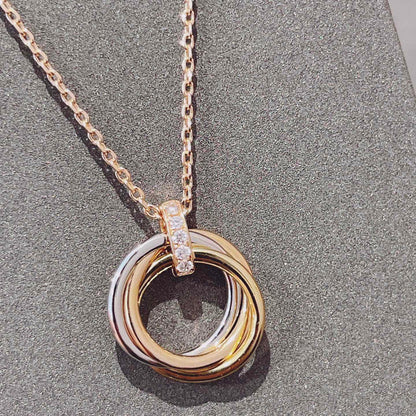 ¡®Veyra Jewelry¡¯TRINITY NECKLACE GOLD  DIAMONDS