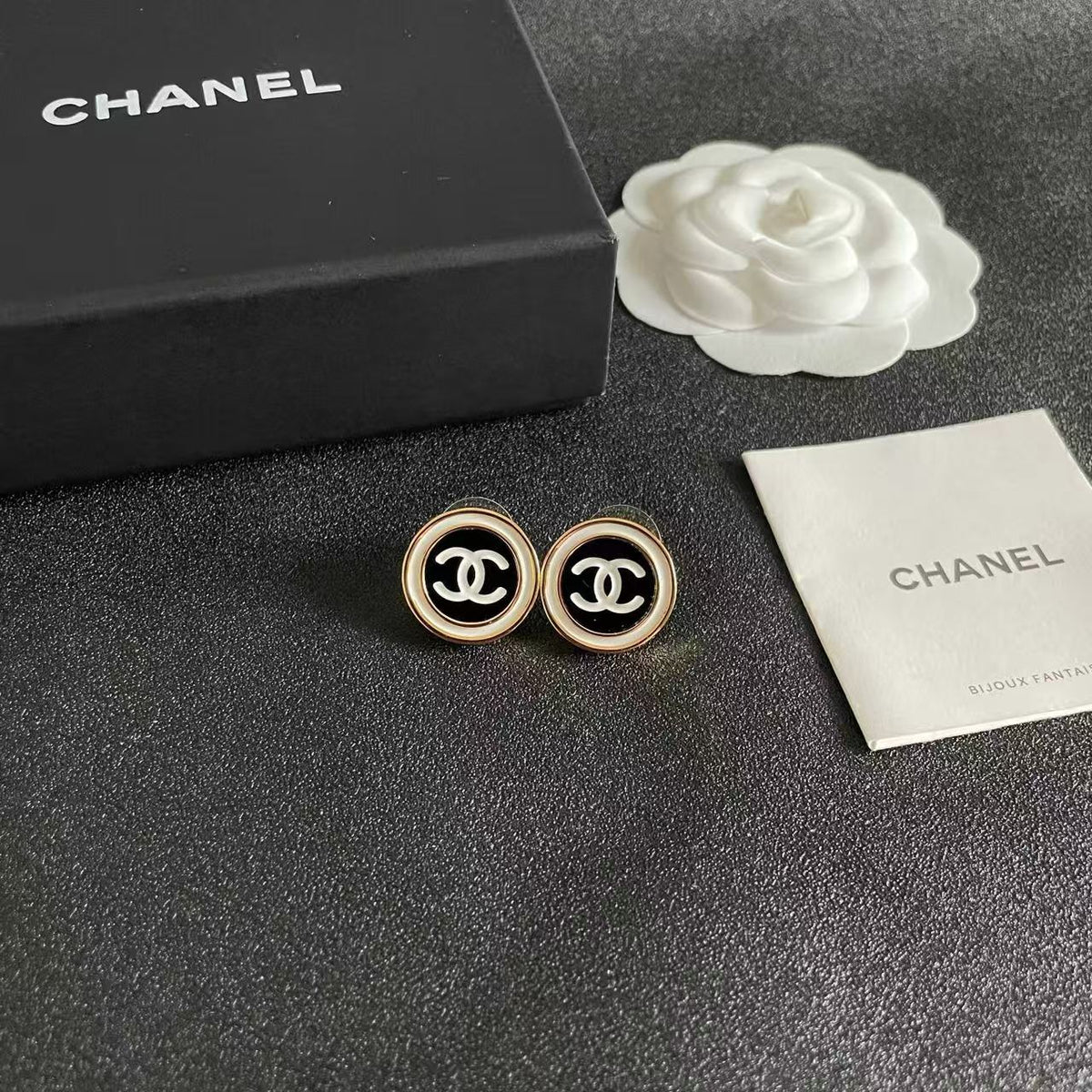 [Veyra Jewelry]Classic Double C Stud Earrings