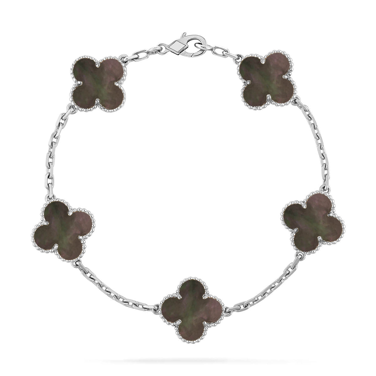 [Veyra Jewelry]New CLOVER 5 MOTIF GRAY MOP BRACELET COLLECTION