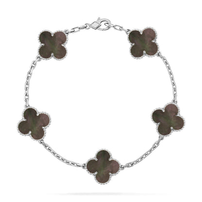[Veyra Jewelry]New CLOVER 5 MOTIF GRAY MOP BRACELET COLLECTION