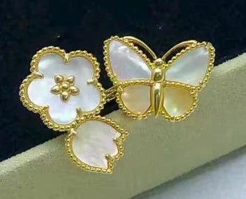 [Veyra Jewelry] 26 NEW CLOVER LUCKY LIGHT YELLOW AND WHITE SET