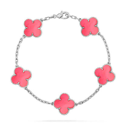 [Veyra Jewelry]New  CLOVER 5 MOTIFS  PINK MOP BRACELET COLLECTION