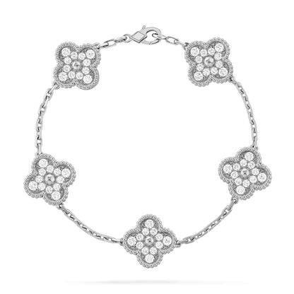 [Veyra Jewelry] New  CLOVER 5 MOTIF FULL DIAMOND BRACELET COLLECTION
