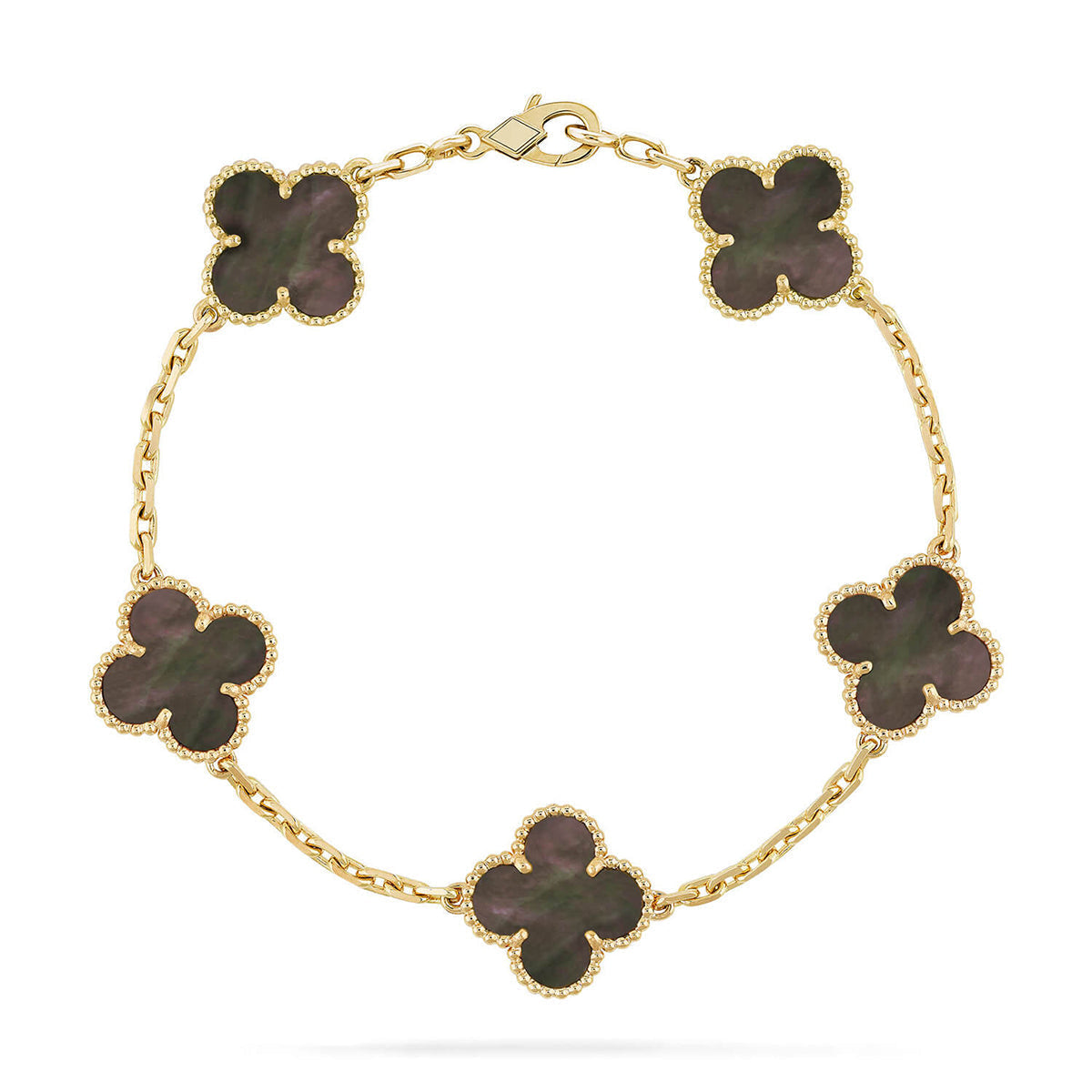 [Veyra Jewelry]New CLOVER 5 MOTIF GRAY MOP BRACELET COLLECTION