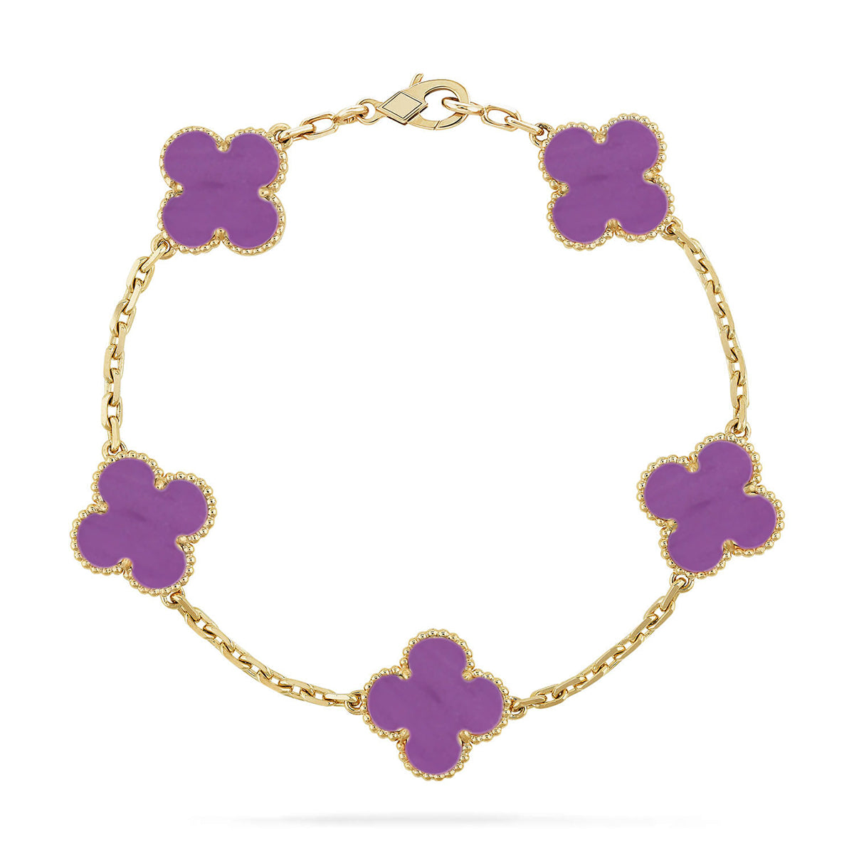 [Veyra Jewelry]New  CLOVER 5 MOTIF VIOLET BRACELET COLLECTION