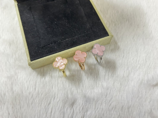[Veyra Jewelry]Pink Clover Ring