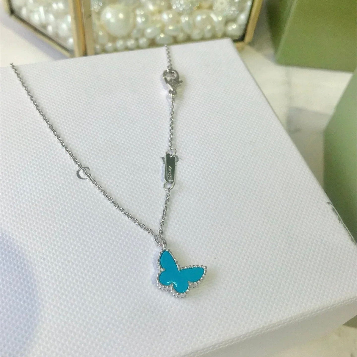 ¡®Veyra Jewelry¡¯BUTTERFLY TURQUOISE BUTTERFLY BRACELET SILVER