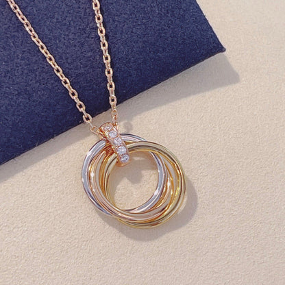 ¡®Veyra Jewelry¡¯TRINITY NECKLACE GOLD  DIAMONDS