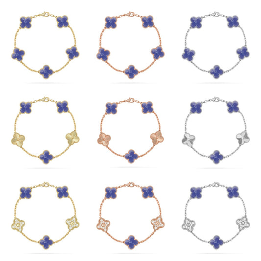 [Veyra Jewelry]New CLOVER 5 MOTIF BLUE VEINS BRACELET COLLECTION