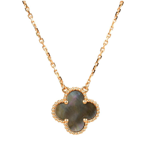 ¡®Veyra Jewelry¡¯CLOVER 15MM  GRAY MOTHER OF PEARL NECKLACE
