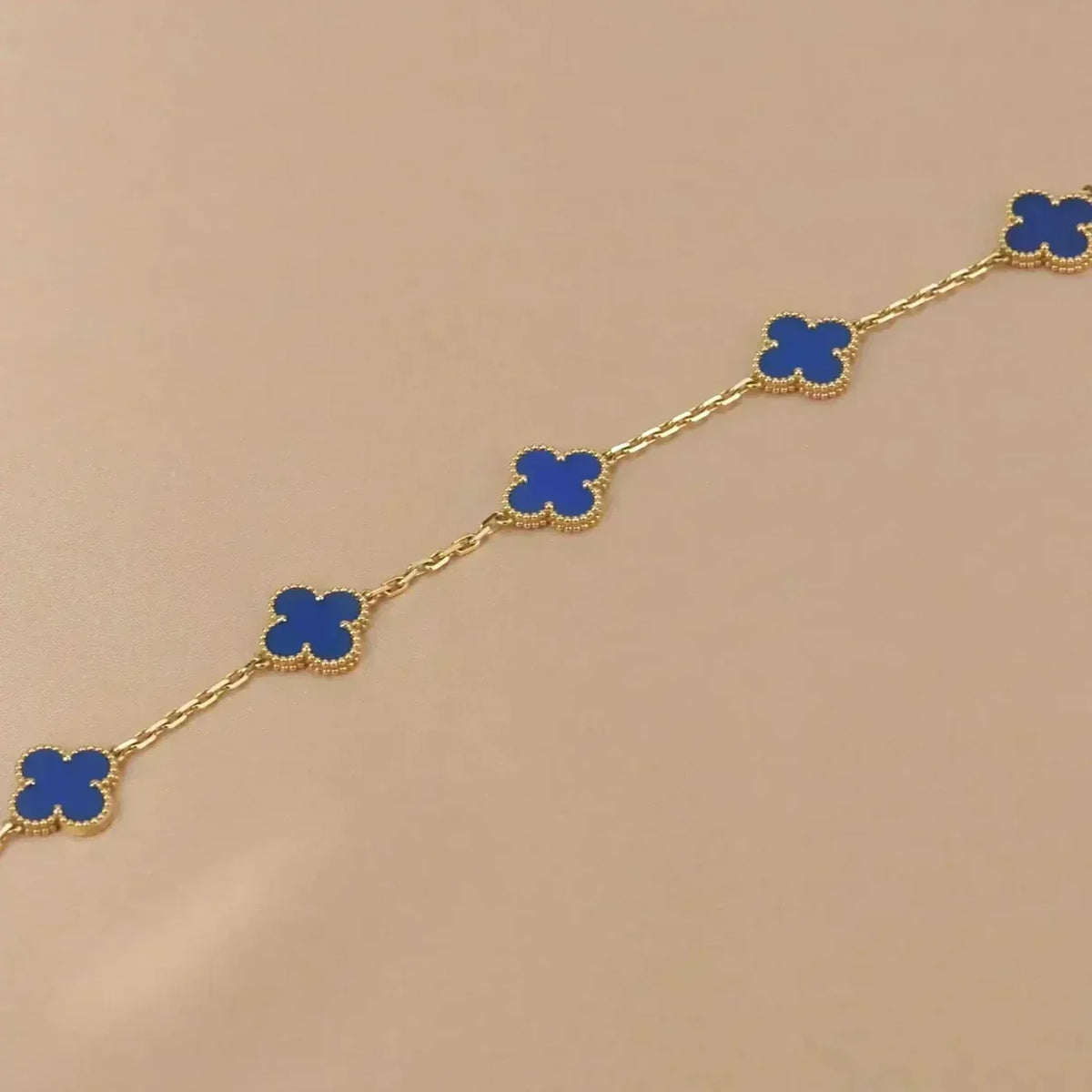 [Veyra Jewelry]New CLOVER 5 MOTIF BLUE AGATE BRACELET COLLECTION