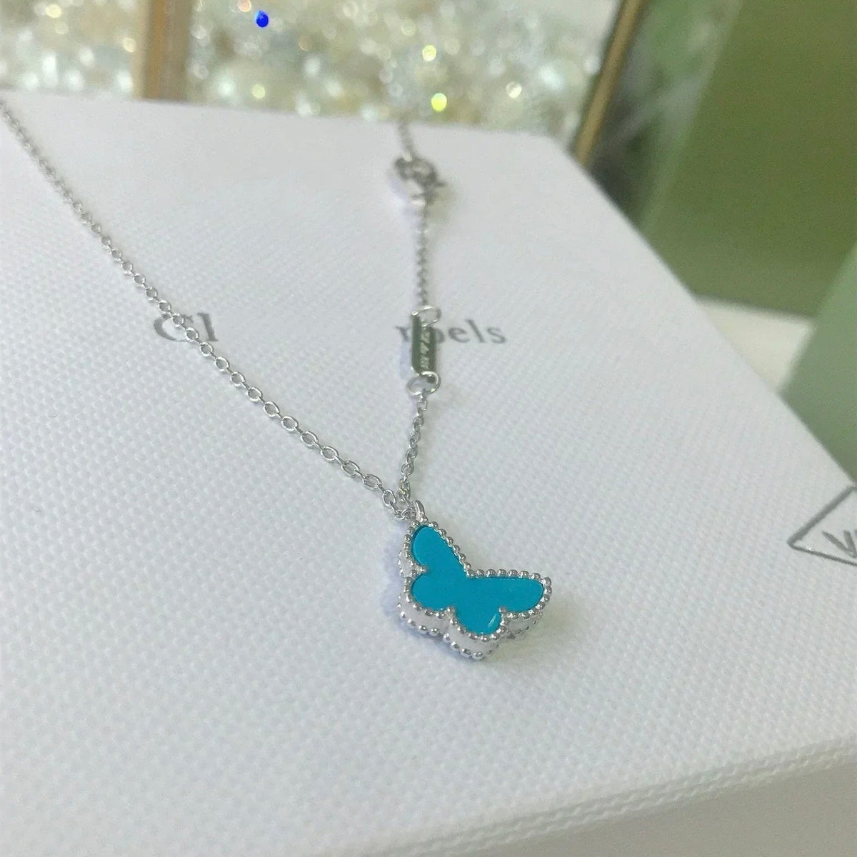 ¡®Veyra Jewelry¡¯BUTTERFLY TURQUOISE BUTTERFLY BRACELET SILVER
