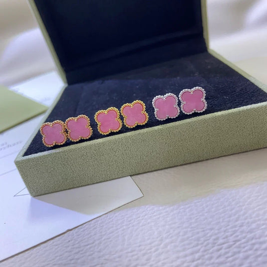 [Veyra Jewelry]2025 NEW PINK MOTHER-OF-PEARL STUD EARRINGS