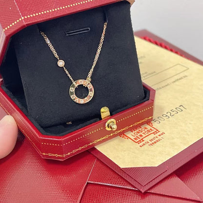 ¡®Veyra Jewelry¡¯LOVE NECKLACE 16MM 2 DIAMONDS