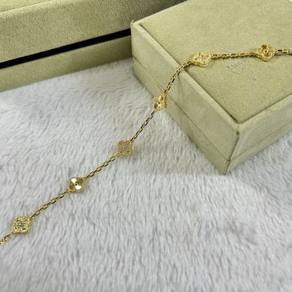 [¡®Veyra Jewelry¡¯]CLOVER 6 MOTIF DIAMOND LASER BRACELET