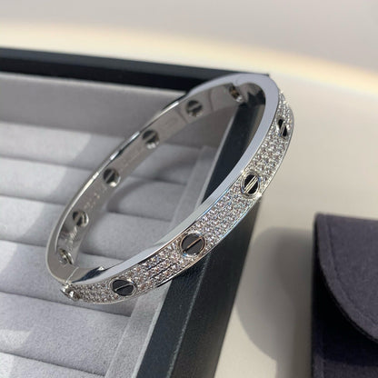 ¡®Veyra Jewelry¡¯LOVE BRACELET 6.1MM DIAMOND-PAVED CERAMIC