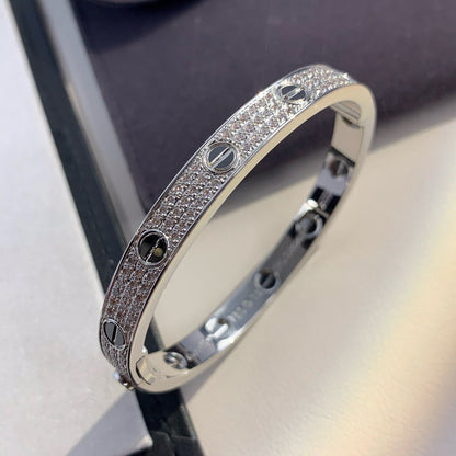 ¡®Veyra Jewelry¡¯LOVE BRACELET 6.1MM DIAMOND-PAVED CERAMIC