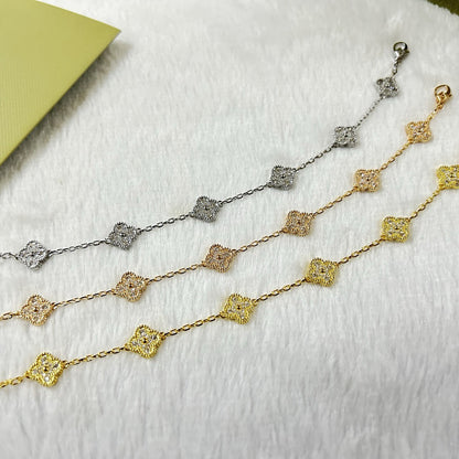 [Veyra Jewelry]New CLOVER 6 MOTIF DIAMOND BRACELET