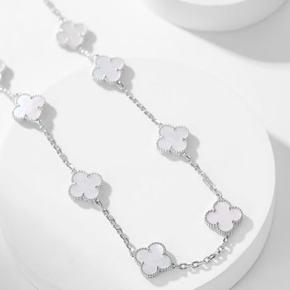 ¡®Veyra Jewelry¡¯CLOVER 10 MOTIFS WHITE MOTHER OF PEARL NECKLACE