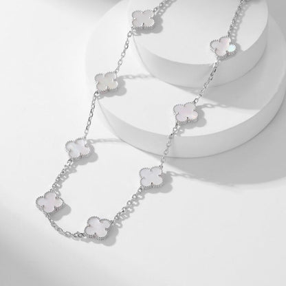 ¡®Veyra Jewelry¡¯CLOVER 10 MOTIFS WHITE MOTHER OF PEARL NECKLACE