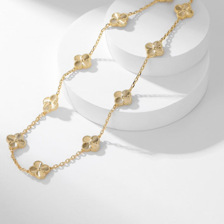 ¡®Veyra Jewelry¡¯CLOVER 10 MOTIFS LASER NECKLACE