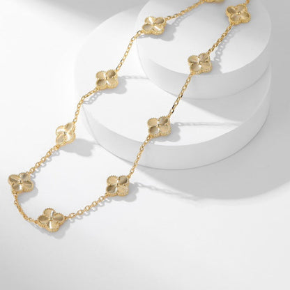 ¡®Veyra Jewelry¡¯CLOVER 10 MOTIFS LASER NECKLACE