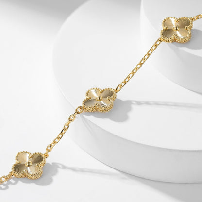 ¡®Veyra Jewelry¡¯CLOVER 10 MOTIFS LASER NECKLACE