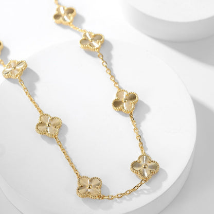 ¡®Veyra Jewelry¡¯CLOVER 10 MOTIFS LASER NECKLACE