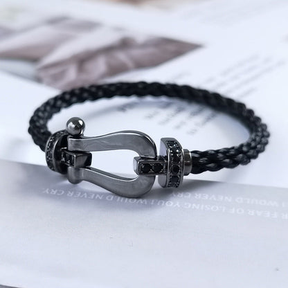 ¡®Veyra Jewelry¡¯FORCE LARGE SERIES HORSESHOE BLACK SAMURAI BRACELET