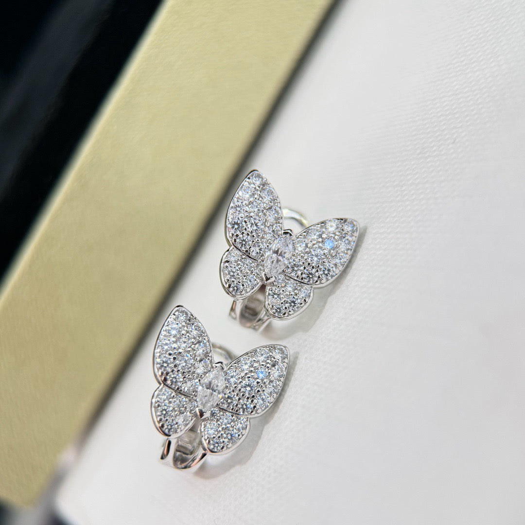 ¡®Veyra Jewelry¡¯BUTTERFLY ALL DIAMOND EARRINGS