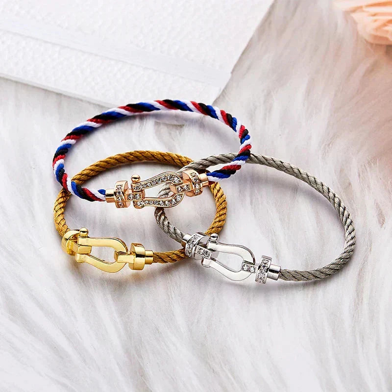 ¡®Veyra Jewelry¡¯FORCE LARGE HORSESHOE NO DIAMOND BRACELET GOLD