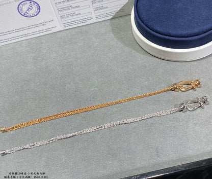 ¡®Veyra Jewelry¡¯FORCE SMALL HORSESHOE  DIAMOND CHAIN ROPE BRACELET