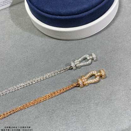 ¡®Veyra Jewelry¡¯FORCE SMALL HORSESHOE  DIAMOND CHAIN ROPE BRACELET