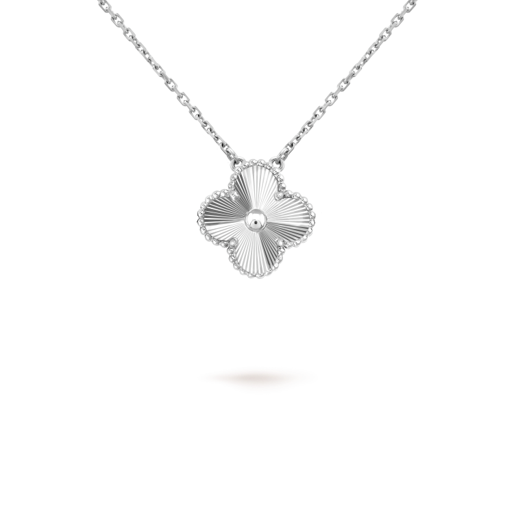 ¡®Veyra Jewelry¡¯CLOVER 15MM LASER NECKLACE SILVER