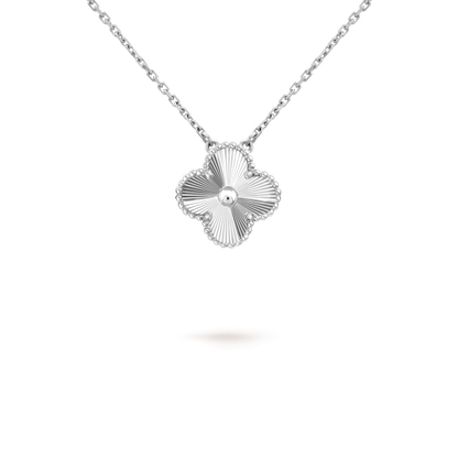 ¡®Veyra Jewelry¡¯CLOVER 15MM LASER NECKLACE SILVER