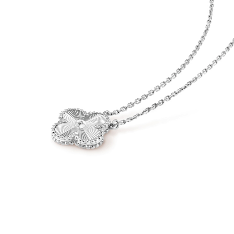 ¡®Veyra Jewelry¡¯CLOVER 15MM LASER NECKLACE SILVER