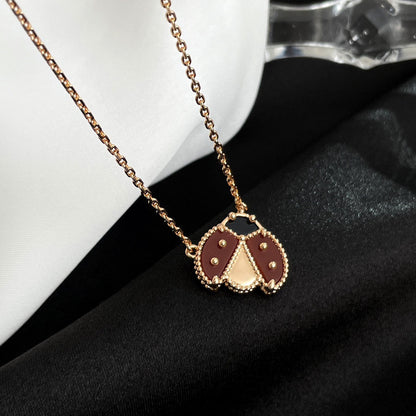 ¡®Veyra Jewelry¡¯LUCKY  CARNELIANS LADYBUG NECKLACE