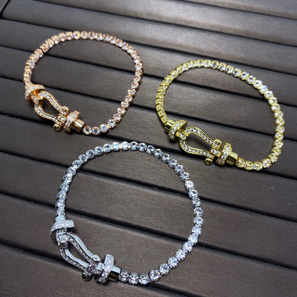 ¡®Veyra Jewelry¡¯FORCE  HORSESHOE  DIAMOND TENNIS BRACELET