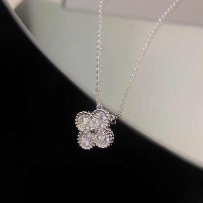 ¡®Veyra Jewelry¡¯CLOVER 15MM DIAMOND SINGLE FLOWER NECKLACE