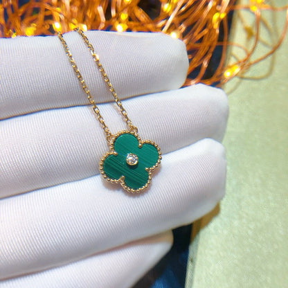 ¡®Veyra Jewelry¡¯CLOVER 15MM DIAMOND TURQUOISE NECKLACE