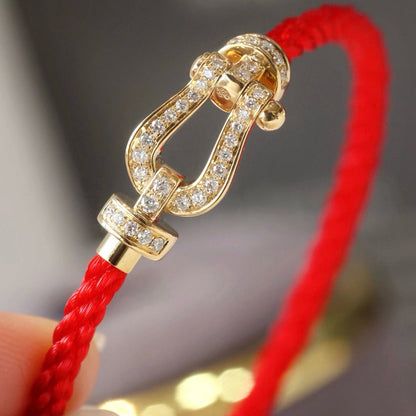 ¡®Veyra Jewelry¡¯FORCE LARGE HORSESHOE FULL DIAMOND BRACELET GOLD