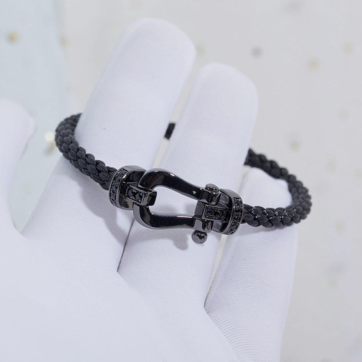 ¡®Veyra Jewelry¡¯FORCE LARGE SERIES HORSESHOE BLACK SAMURAI BRACELET