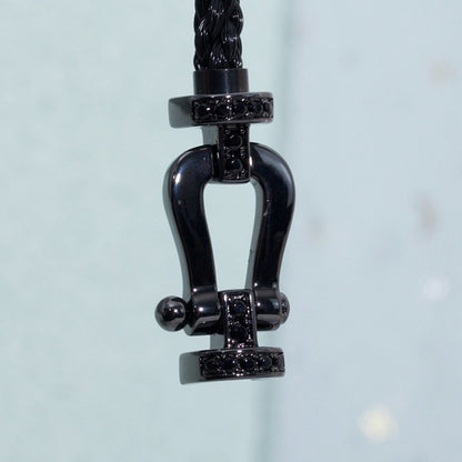 ¡®Veyra Jewelry¡¯FORCE LARGE SERIES HORSESHOE BLACK SAMURAI BRACELET