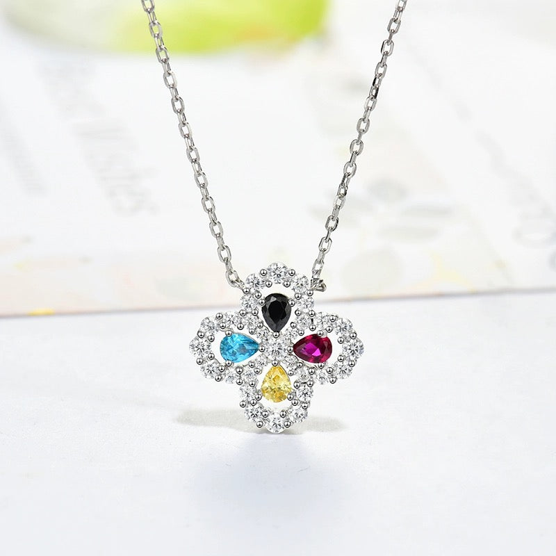 ¡®Veyra Jewelry¡¯LOOP NECKLACE FULL MOTIF DIAMOND 16MM MULTIPLE COLORS